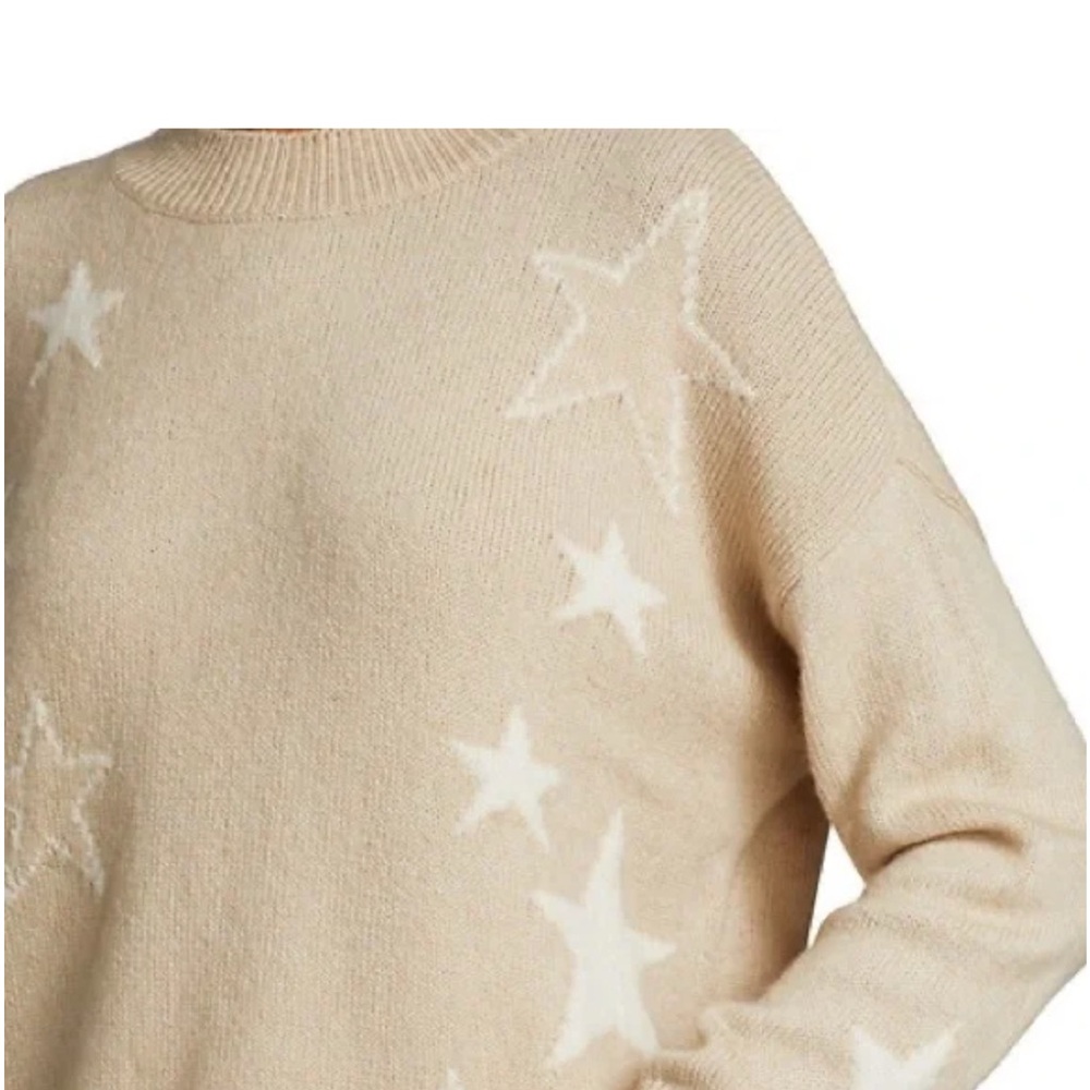 Rails Beige Star Sweater - Women's Crew Neck - Picture 3 of 8